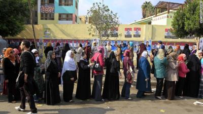 Egyptians Flock to Polls in Historic Elections