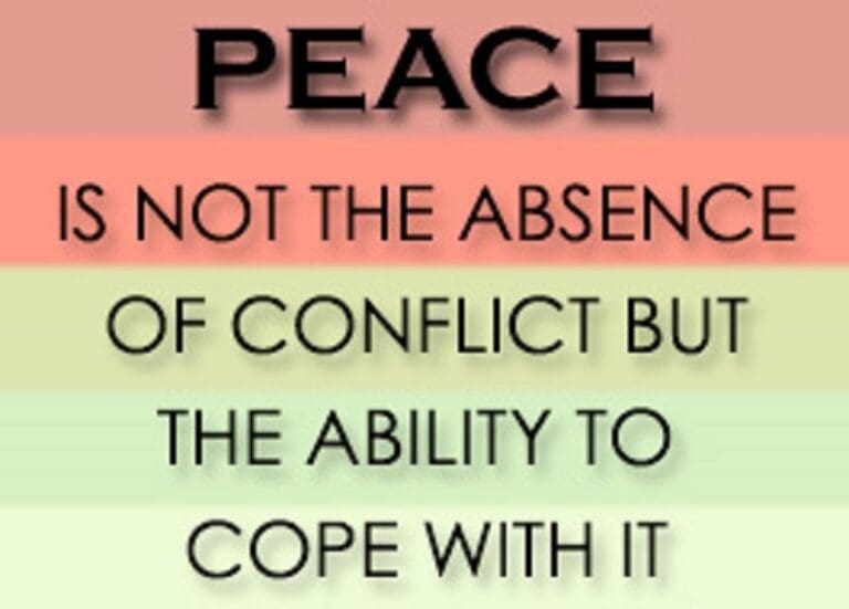 Conflict is Not the Way Forward