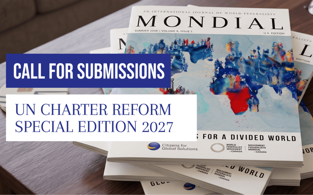 Call for Papers: Mondial Special Edition on Rewriting the UN Charter