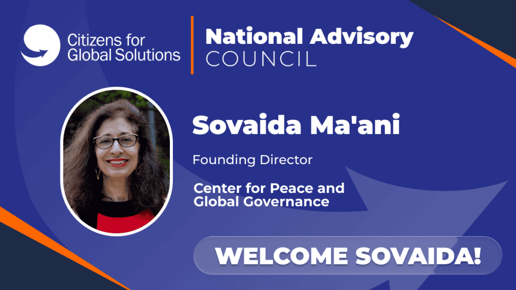 Sovaida Ma'ani new member of the CGS National Advisory Council